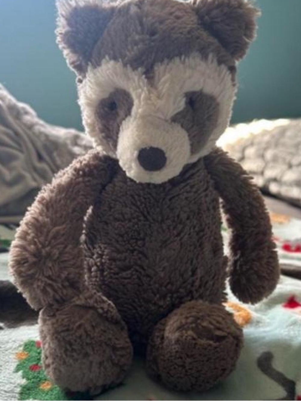 Jellycat Brown and Cream Raccoon Plush